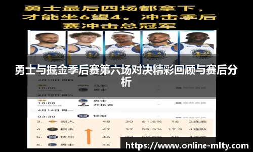 勇士与掘金季后赛第六场对决精彩回顾与赛后分析